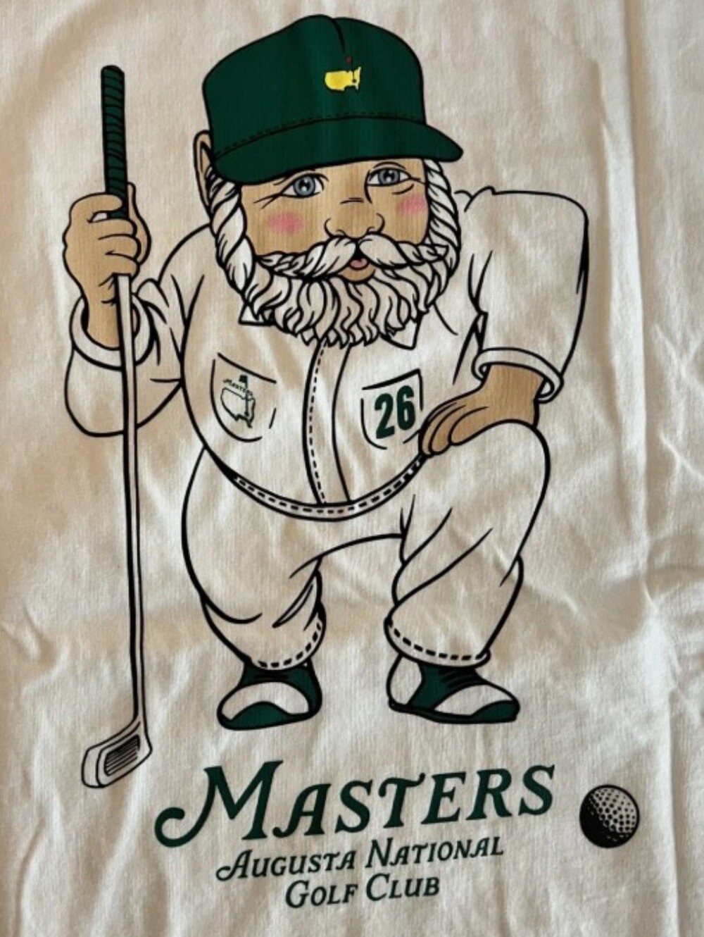 2026 The Masters Golf Gnome Tee - Size XL